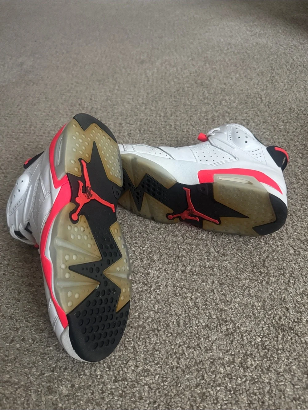 Jordan Retro 6 Infrared White Size 11.5